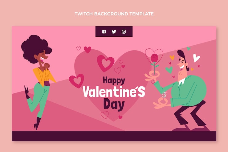 Vector gratuito dibujado a mano diseño plano fondo de contracción del día de san valentín