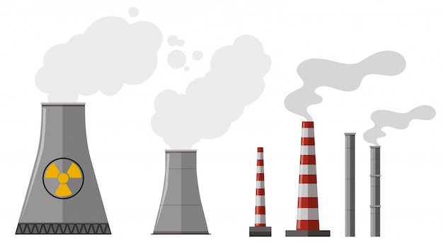 Vector gratuito diferentes tipos de chimenea