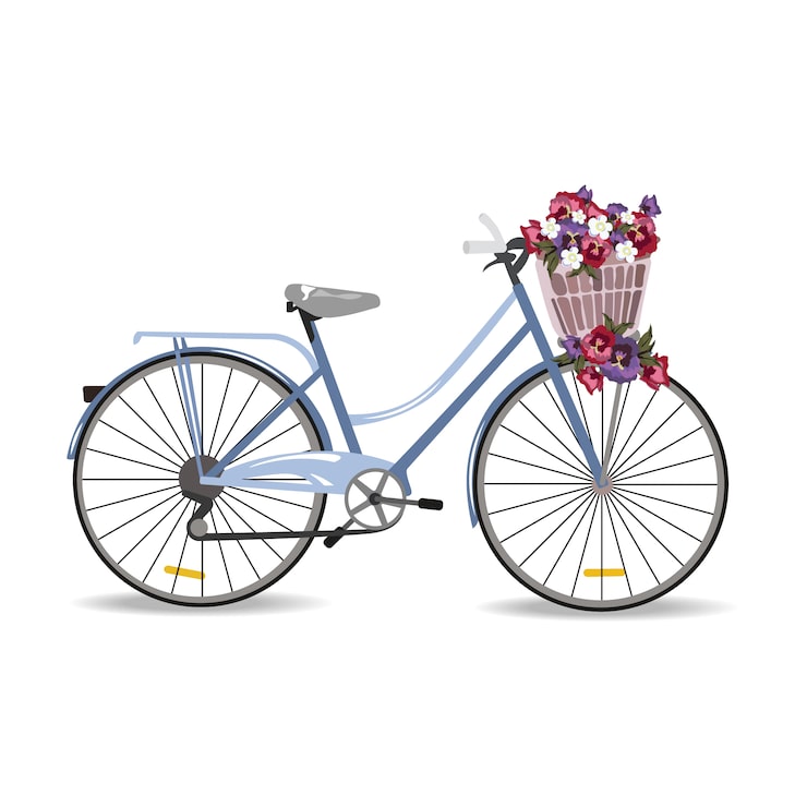 Vector gratuito diseño de bicicleta antigua.