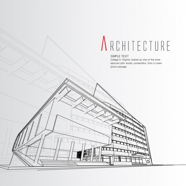 Vector gratuito diseño de fondo de arquitectura