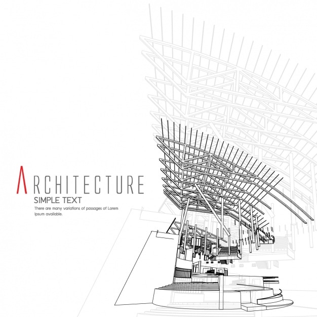 Vector gratuito diseño de fondo de arquitectura