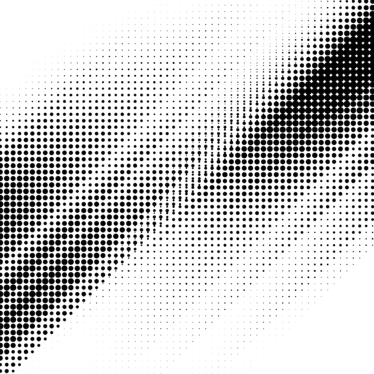 Vector gratuito diseño de fondo con textura de semitonos punteada estilo distress