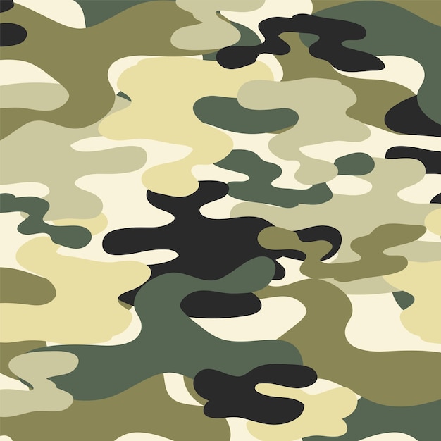 Vector gratuito diseño de patrones de camuflaje sin costuras