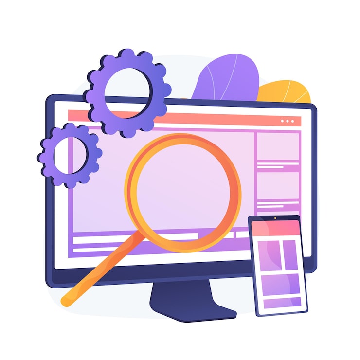 Vector gratuito diseño web. producción y mantenimiento de sitios web. gráfico web, diseño de interfaz, sitio web receptivo. ingeniería de software y desarrollo colorido icono.