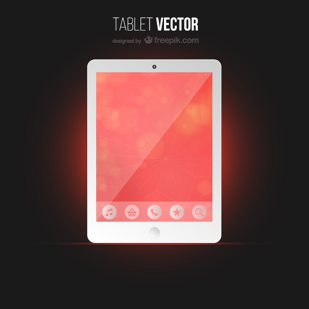 Vector gratuito dispositivo de tableta