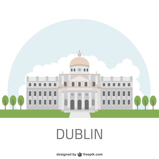 Vector gratuito edificio de dublín
