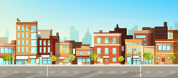 Vector gratuito edificios de la ciudad moderna