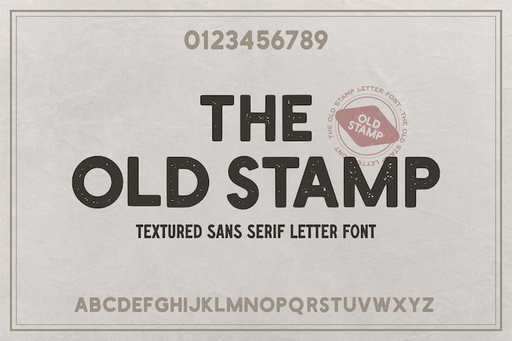 Vector gratuito efecto de texto de sello antiguo