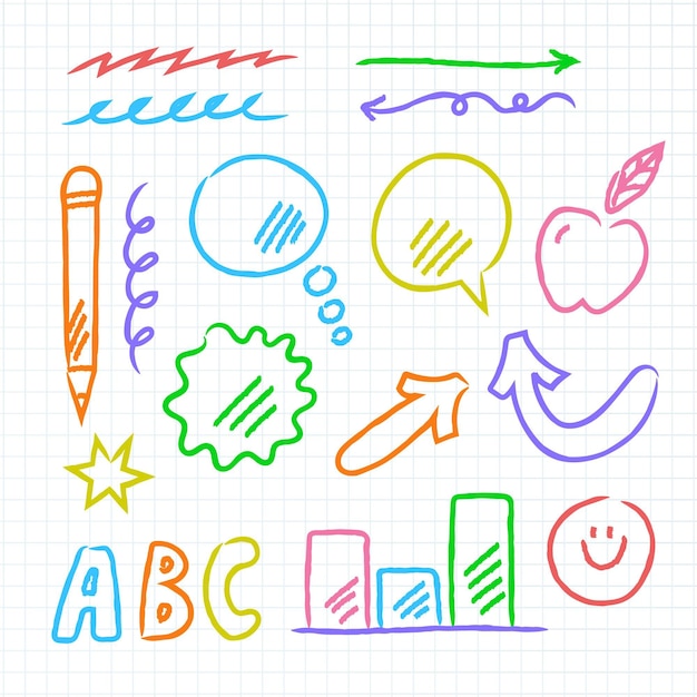 Vector gratuito elementos de infografía escolar