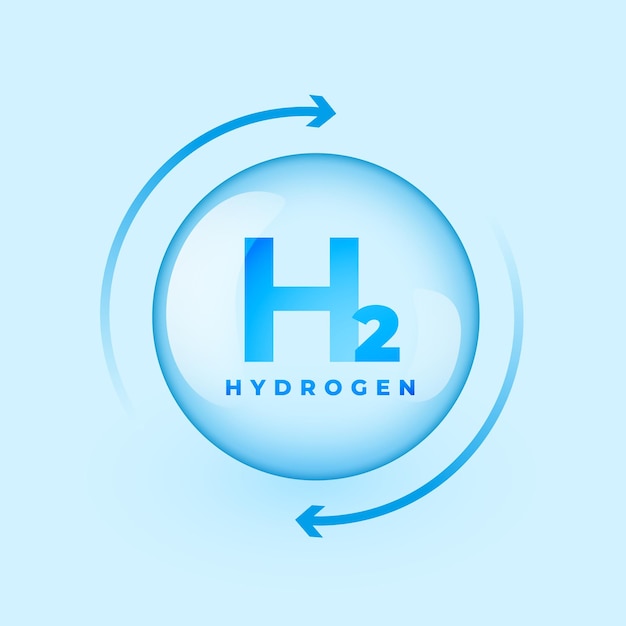 Vector gratuito energía de combustible renovable de hidrógeno h2 ecológica