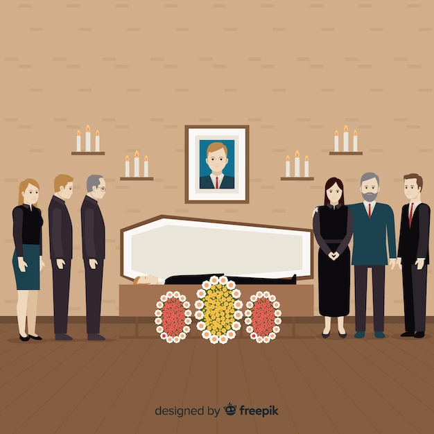 Vector gratuito entierro