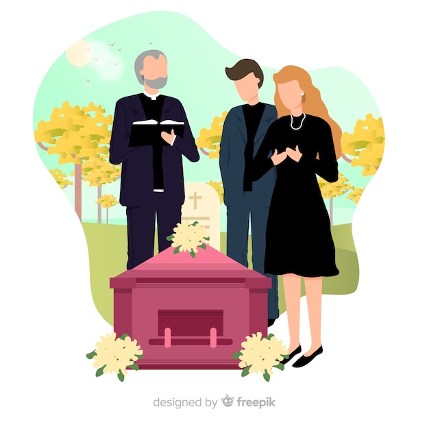 Vector gratuito entierro