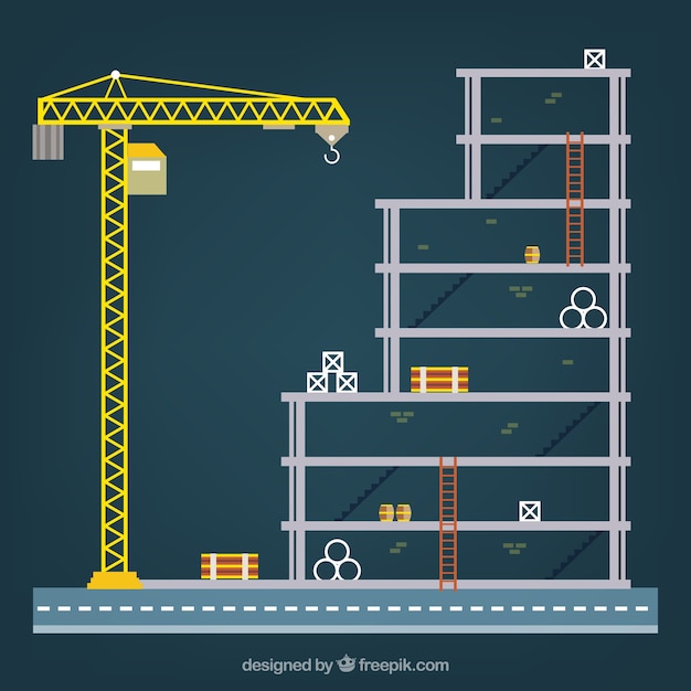 Vector gratuito estructura de la construcción