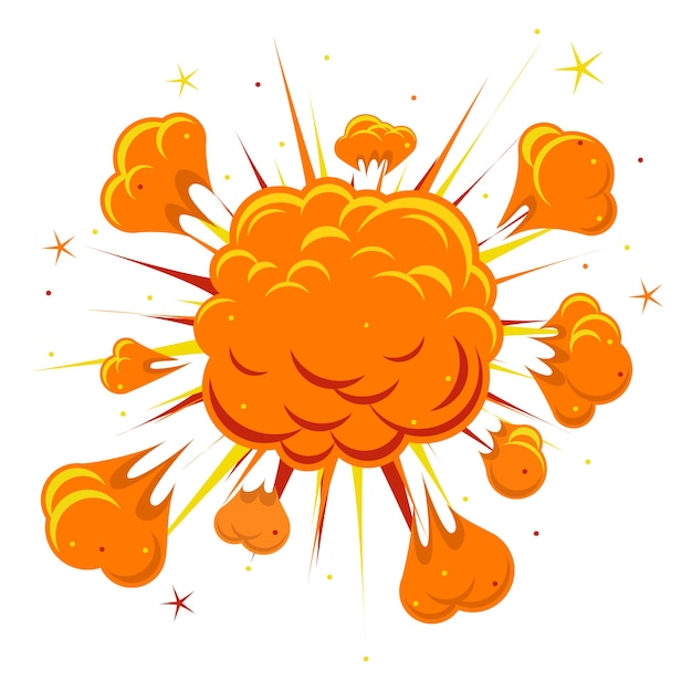Vector gratuito explosión de cómic.