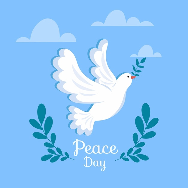 Vector gratuito flat dia internacional de la paz