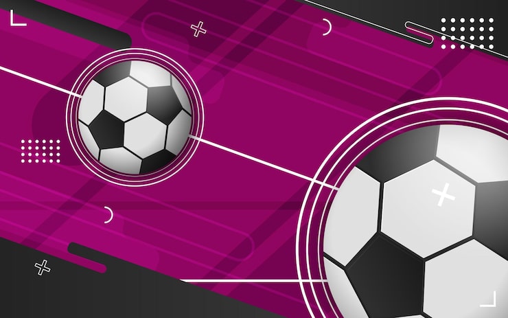 Vector gratuito fondo abstracto con balón de fútbol