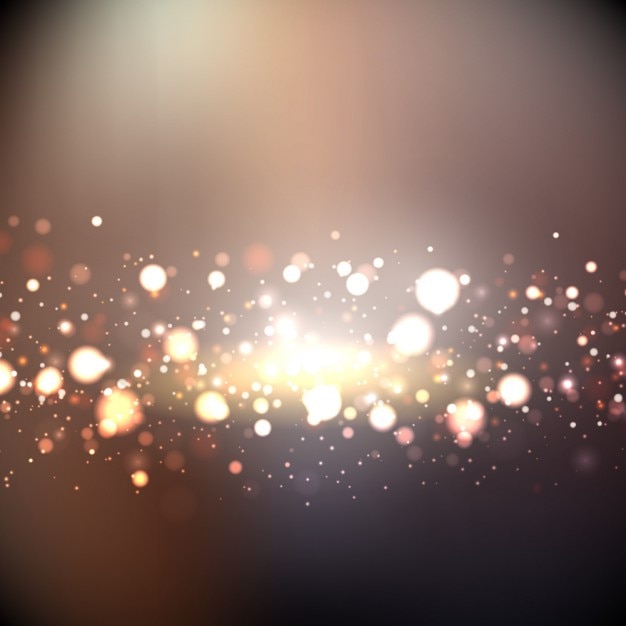 Vector gratuito fondo bokeh con luces doradas