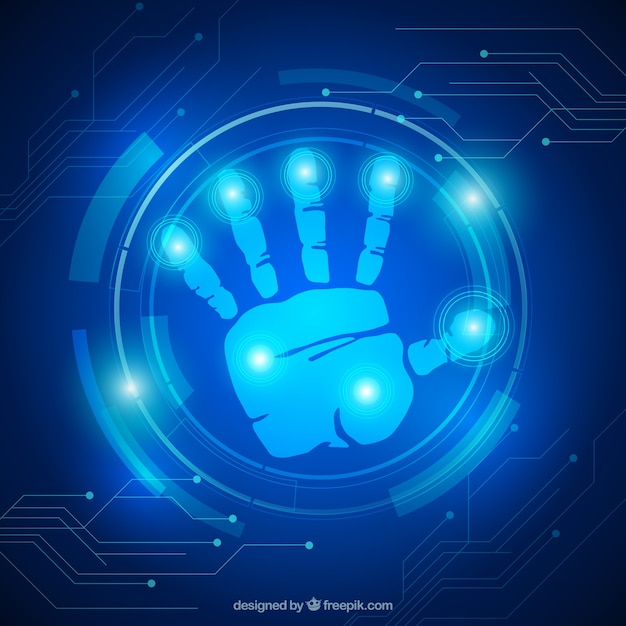 Vector gratuito fondo brillante con señal de seguridad