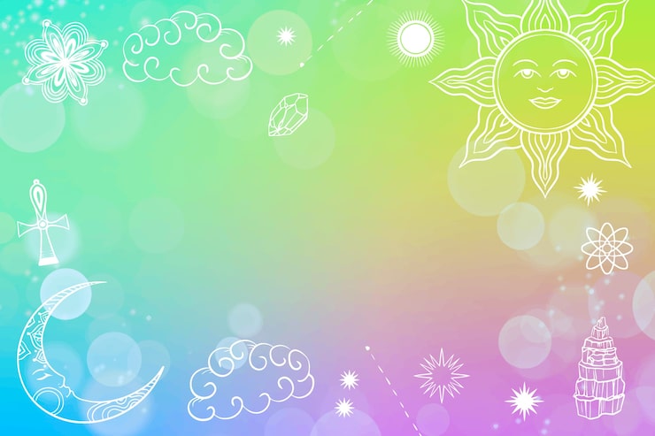 Vector gratuito fondo de brillo de arco iris dibujado a mano
