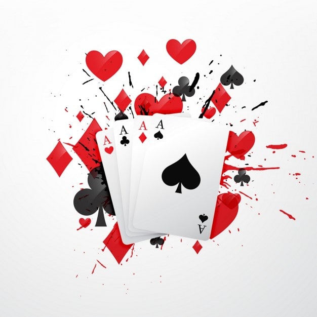 Vector gratuito fondo de cartas de póquer