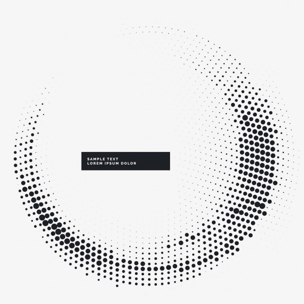 Vector gratuito fondo circular blanco con puntos