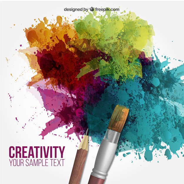 Vector gratuito fondo creatividad