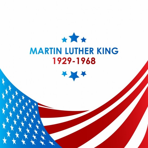 Vector gratuito fondo para el día de martin luther king jr.