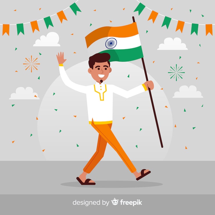 Vector gratuito fondo del día de la república de india