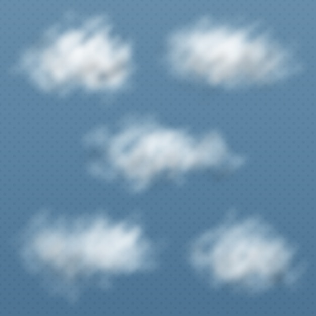 Vector gratuito fondo con diseño de nubes