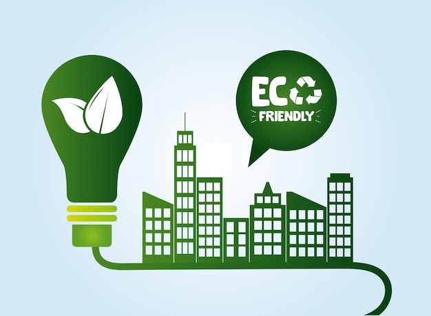 Vector gratuito fondo ecológico