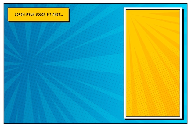 Vector gratuito el fondo de estilo cómic