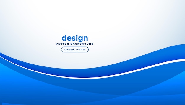 Vector gratuito fondo de estilo de negocio azul ondulado abstracto