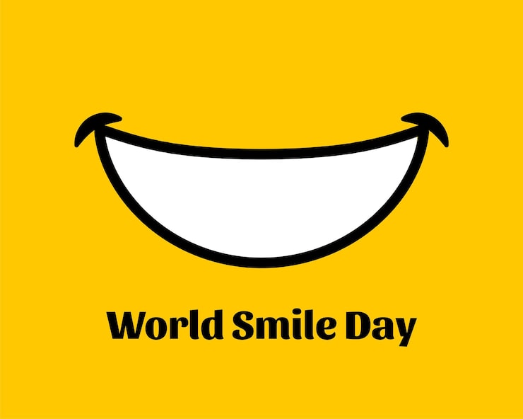 Vector gratuito fondo de felicidad del día mundial de la sonrisa