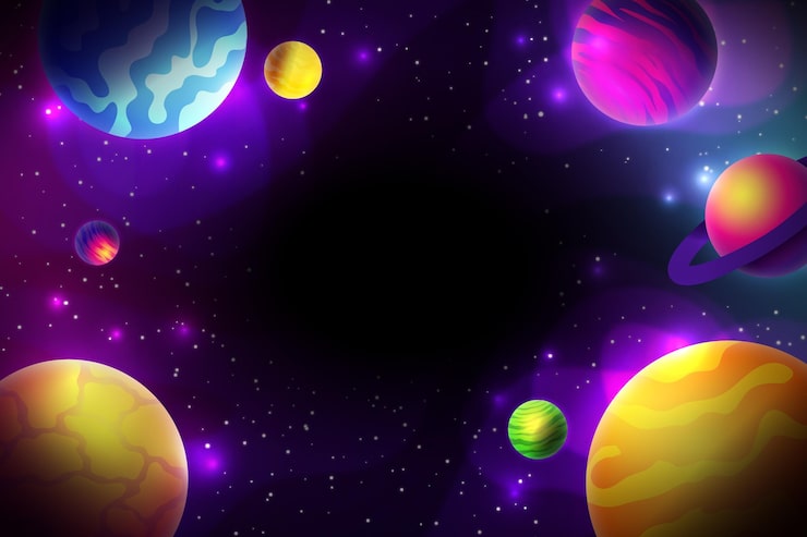 Vector gratuito fondo de galaxia colorido degradado