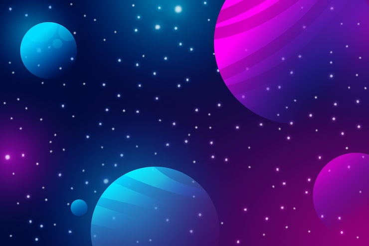 Vector gratuito el fondo de la galaxia en gradiente