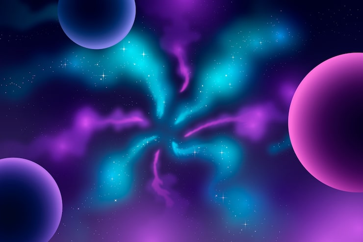 Vector gratuito el fondo de la galaxia en gradiente