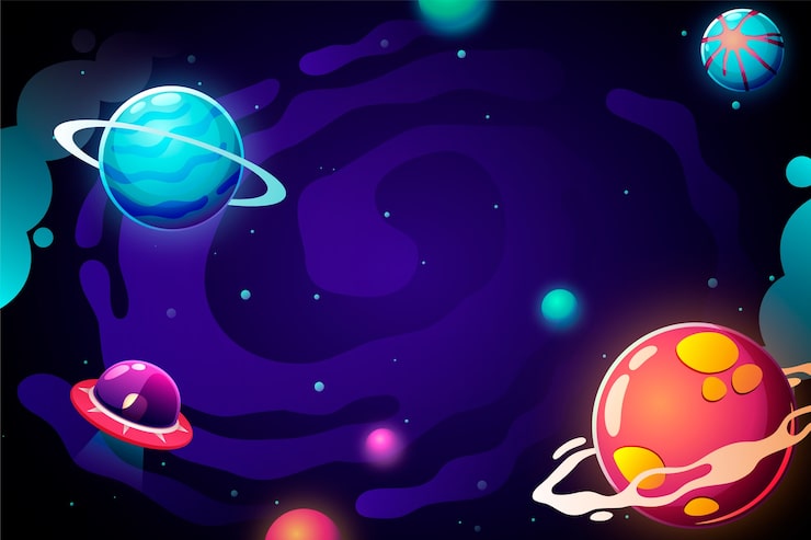 Vector gratuito el fondo de la galaxia en gradiente