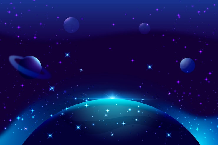 Vector gratuito el fondo de la galaxia en gradiente