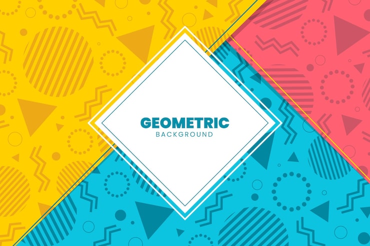 Vector gratuito fondo geométrico plano