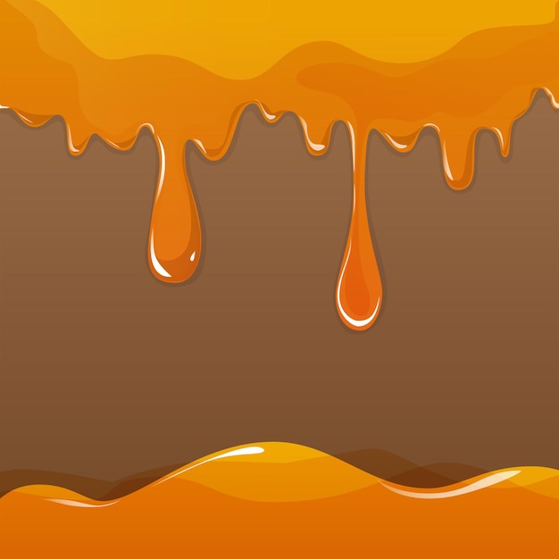 Vector gratuito fondo de gotas de miel dulce