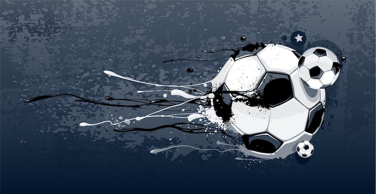 Vector gratuito fondo de graffiti de fútbol