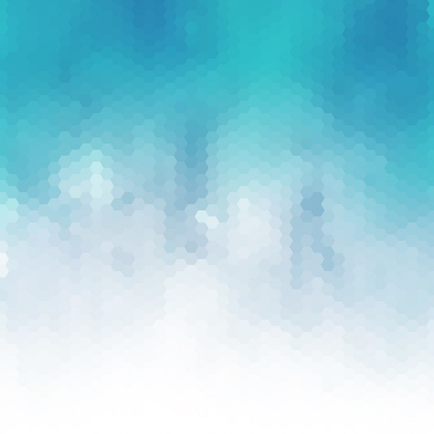 Vector gratuito fondo hexagonal borroso en color azul