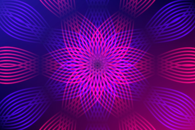 Vector gratuito fondo de ilusión óptica en gradiente
