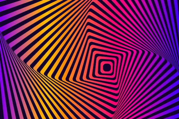 Vector gratuito el fondo de la ilusión óptica psicodélica
