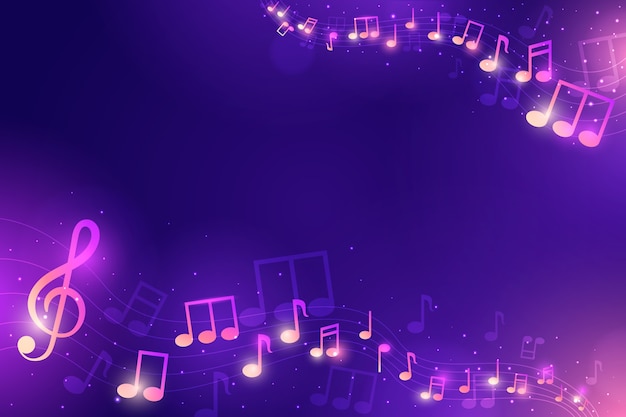Vector gratuito fondo de karaoke con gradiente