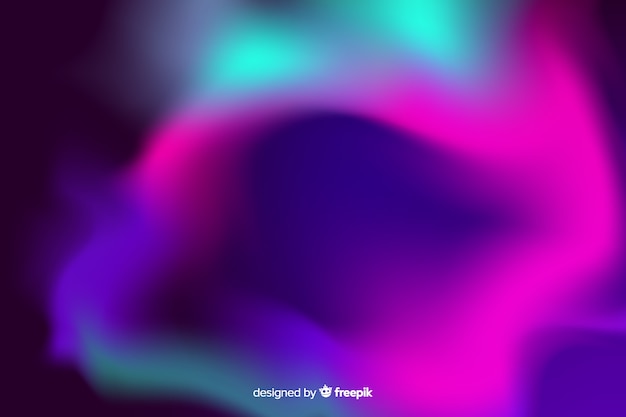 Vector gratuito fondo de luces del norte en tonos de gradiente