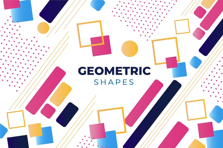 Vector gratuito fondo de modelos geométricos planos
