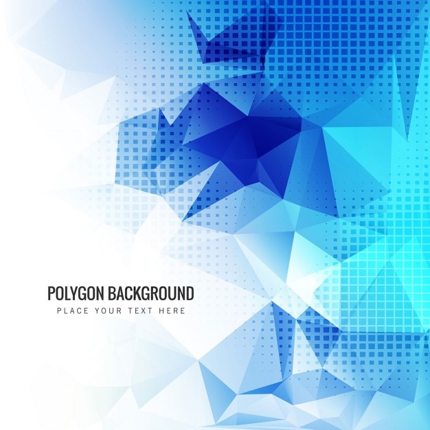 Vector gratuito fondo moderno azul poligonal