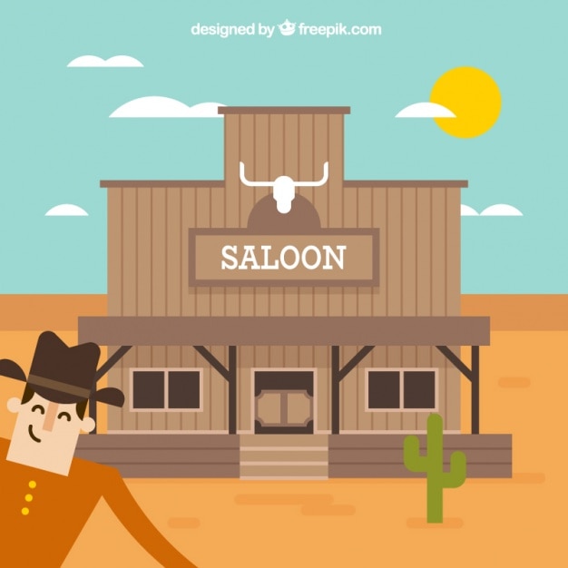 Vector gratuito fondo de oeste plano