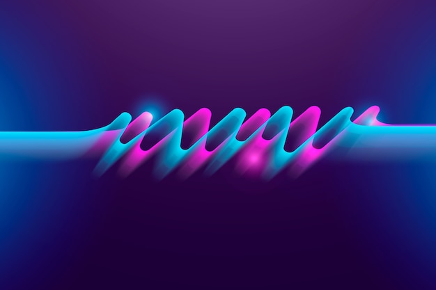 Vector gratuito fondo ondulado de colores